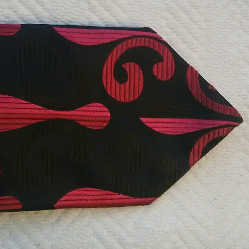 RARE Duchamp London Luxury High Jacquard Silk Tie - Picture 7 of 7